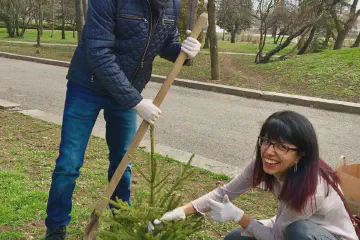 Planting of trees in Sofia 5